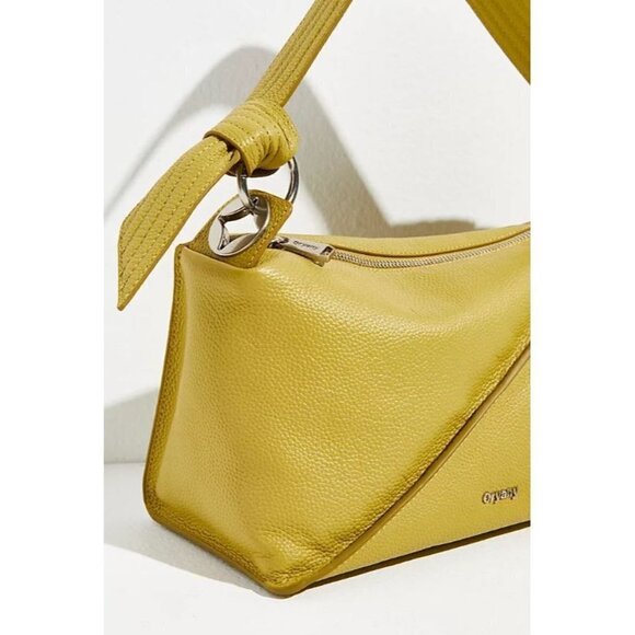 Oryany Selena Lyon Leather Clutch Tote Zipper Sweet Green NEW - Picture 3 of 8